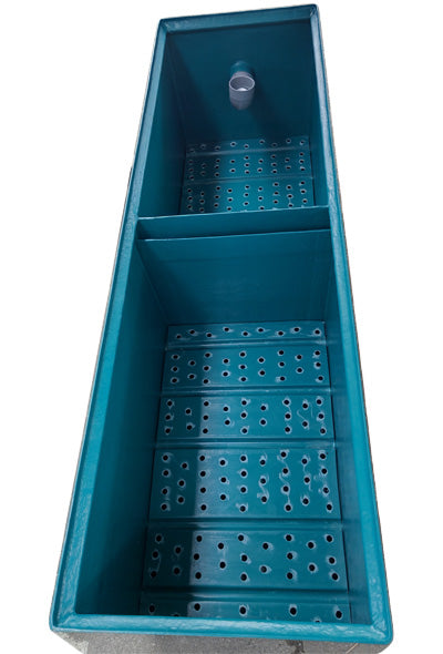 ライフ商事 FRP製生物濾過槽 3-2型 2槽式 本体+濾材 ビニロック マットろ材1式 送料無料(東北 九州 北海道 沖縄 離島は別途見積)