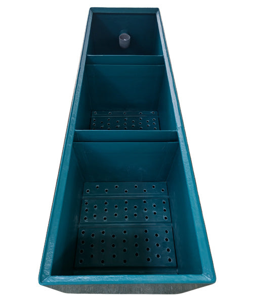 ライフ商事 FRP製生物濾過槽 3-3型 3槽式 本体+濾材 ビニロック マットろ材1式+殺藻灯(岩崎電気15W2灯式) 送料無料(東北 九州 北海道 沖縄 離島は別途見積)