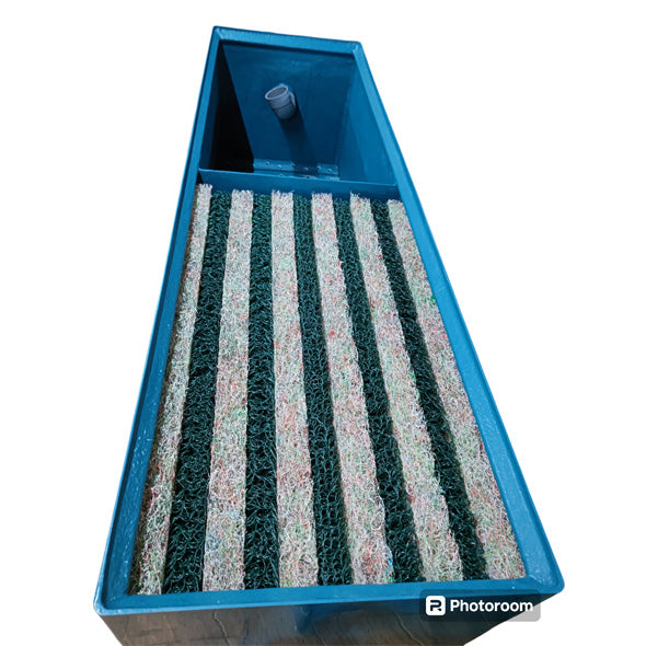 ライフ商事 FRP製生物濾過槽 3-2型 2槽式 本体+濾材 ビニロック マットろ材1式 送料無料(東北 九州 北海道 沖縄 離島は別途見積)