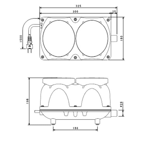 フジクリーン工業(マルカ) エアーポンプ EcoMac150+MVP1S 送料無料 但、一部地域除