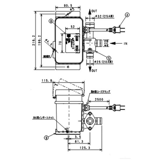 フジクリーン工業(マルカ) エアーポンプ EcoMac150+MVP1S 送料無料 但、一部地域除