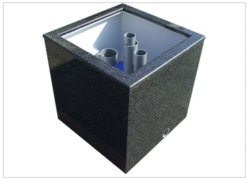 テクノ販売 FRP水槽 600M + FRP濾過槽 M型 スノコ付 濾材・蓋無 代引不可 同梱不可 送料別途見積