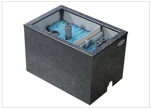 テクノ販売 FRP水槽 900L + FRP濾過槽 A型2槽 スノコ付 濾材・蓋無 代引不可 同梱不可 送料別途見積