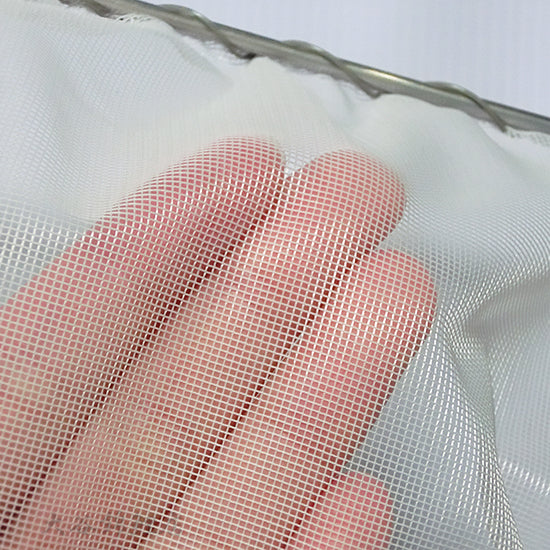 松田漁具店 選別網 カ-9 白 径27cm 柄長90cm 1mm目 金魚・淡水魚・錦鯉用玉網(扇羽型) 同一商品購入2点目より700円引 同梱不可 送料無料 但、一部地域除 同一商品購入2点目より700円引