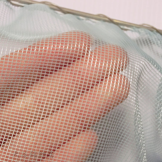 松田漁具店 選別網 カ-7 水色 径22cm 柄長90cm 1.5mm目 金魚・淡水魚・錦鯉用扇羽型玉網 同一商品購入2点目より500円引 同梱不可 送料無料 但、一部地域除 同一商品購入2点目より500円引