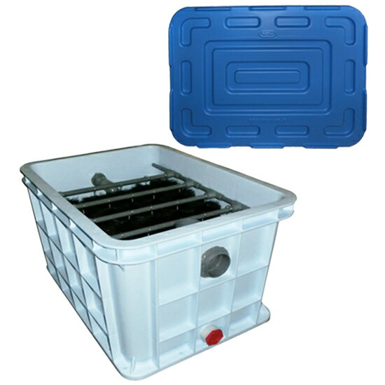 3〜5tの池用濾過槽 蓋付 同梱不可 送料無料 北海道・東北 九州 沖縄・離島は送料別途見積