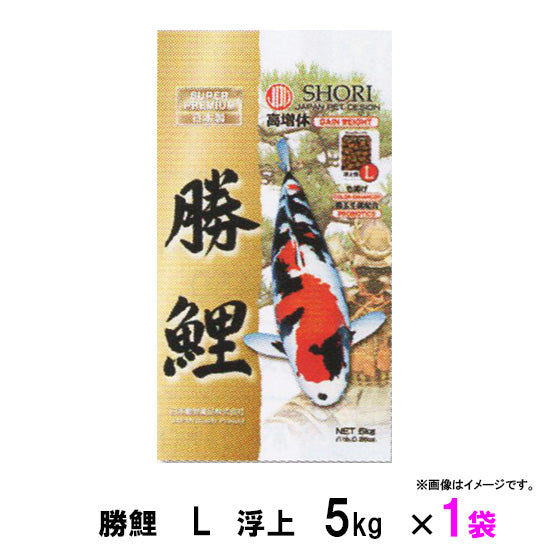 新処方 日本動物薬品 勝鯉 L 浮上 5kg 1袋 送料無料 但、一部地域除 2点目より600円引