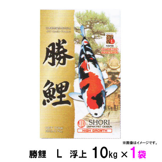 新処方 日本動物薬品 勝鯉 L 浮上 10kg 1袋 送料無料 但、一部地域除 2点目より100円引 同梱不可