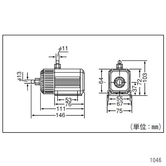 エーハイム 水陸両用ポンプ 1046 60Hz 淡水・海水両用 送料無料 但、一部地域除 2点目より300円引