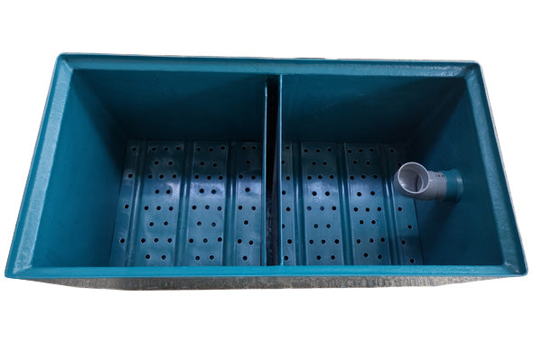 ライフ商事 FRP製生物濾過槽 2-2型 2槽式 本体 送料無料(東北 九州 北海道 沖縄 離島は別途見積) 同梱不可