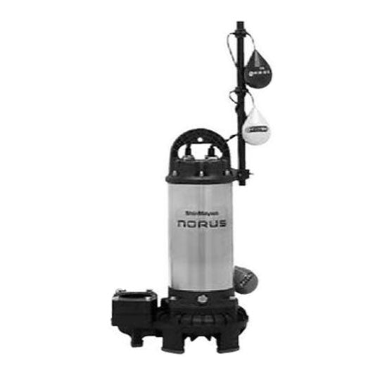 新明和工業 水中ポンプ CRS65W-F50N 1.5KW 三相200V 50Hz 自動交互型 高機能樹脂製軽量水中ポンプ 代引不可 同梱不可 送料無料 但、一部地域除