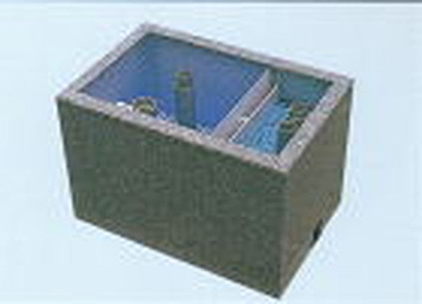 テクノ販売 FRP濾過槽 A型2槽 スノコ付 濾材なし 代引不可 同梱不可 送料別途見積