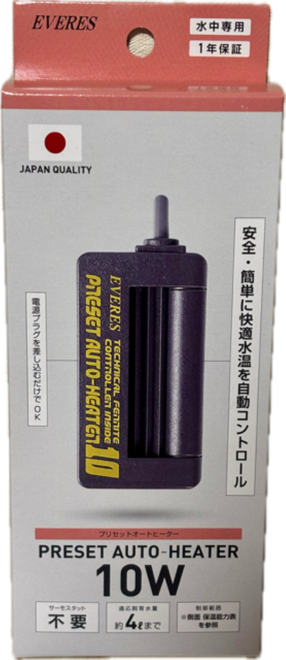 エヴァリス プリセットオートヒーター 10 オートヒーター 送料無料 但、一部地域除 2点目より500円引