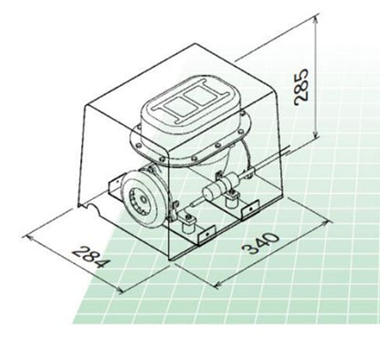 大晃 ダイアフラムブロワ DF-100(単相100V) 送料無料 但、一部地域除 同梱不可