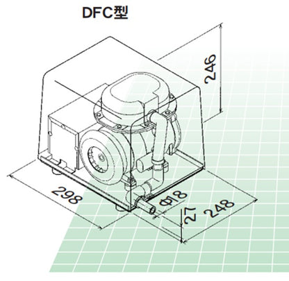 活魚輸送用　大晃ダイアフラムブロワ DFC-40N-24(24VDC,100VAC共用）　モーター駆動タイプ