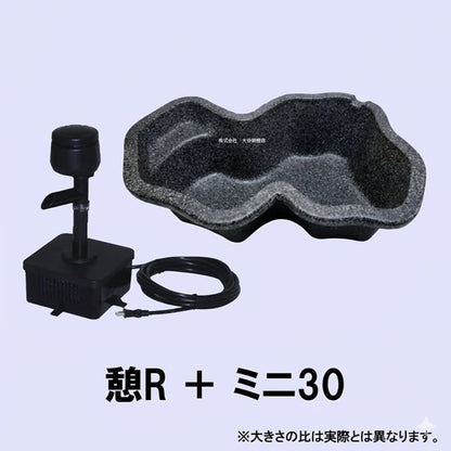 会社宛て発送５月７日以降※タカラ みかげ調プラ池 ミニ30 + 憩Rセット 代引不可 同梱不可 個人宅送料別途 会社は送料無料(北海道 沖縄・離島は別途見積)