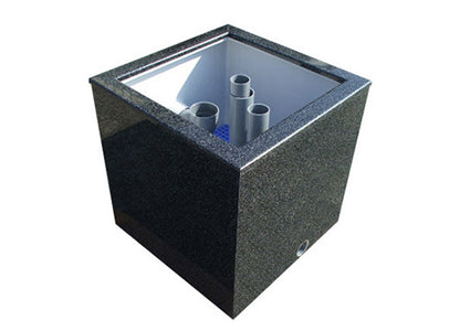 テクノ販売 FRP水槽 600L + FRP濾過槽 M型 スノコ付 代引不可 同梱不可 送料別途見積