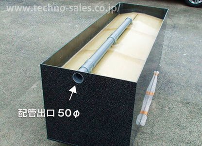 テクノ販売 FRP水槽 600L + FRP濾過槽 A型2槽 スノコ付 代引不可 同梱不可 送料別途見積