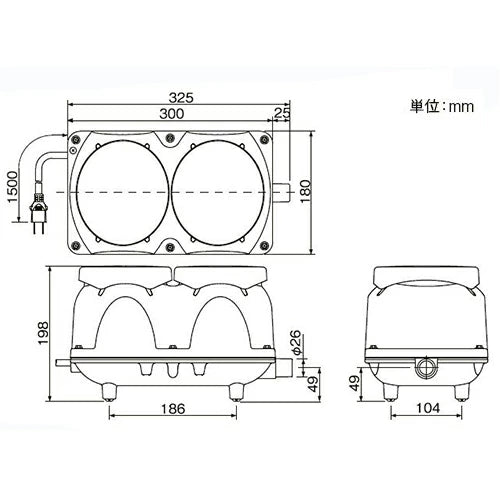 フジクリーン工業(マルカ) エアーポンプ EcoMac150＋MVP1S 送料無料 但、一部地域除