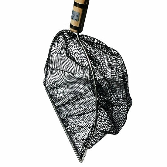 プロ用活魚水槽用網ST-13扇網 径390mm 柄長さ600mm 深さ200mm 中目5.0mmから6.2mm