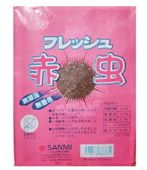 フレッシュ赤虫(冷凍赤虫) 100g×120枚 送料無料 但、一部地域除 同梱不可