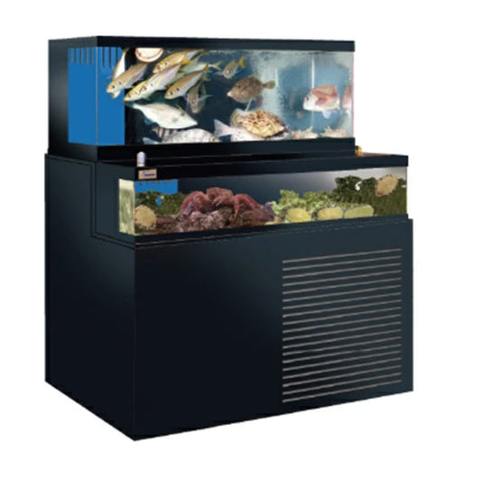 ゼンスイ 2段式活魚水槽 潮 2000ZW 水槽フルセット SUS架台・PVC化粧3面・結露受付 　納期４０日前後　送料別途見積