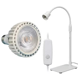 ホワイトタイプ新発売！！ プラエリア スタンドソケット スタンドソケットWHITE +EVER SUN365 LW 暖色セット　送料無料 但、一部地域除 2点目より200円引