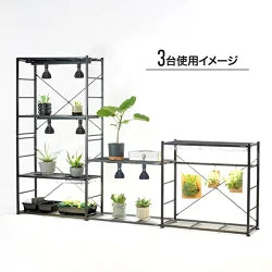 EVER SUN365 LB 昼白色+プランツライトスタンドラック　BLACK　セット　送料無料 但　北海道は別途見積、沖縄・離島 配送不可　納期：10日以上でメーカーより発送（土日祝日除く）