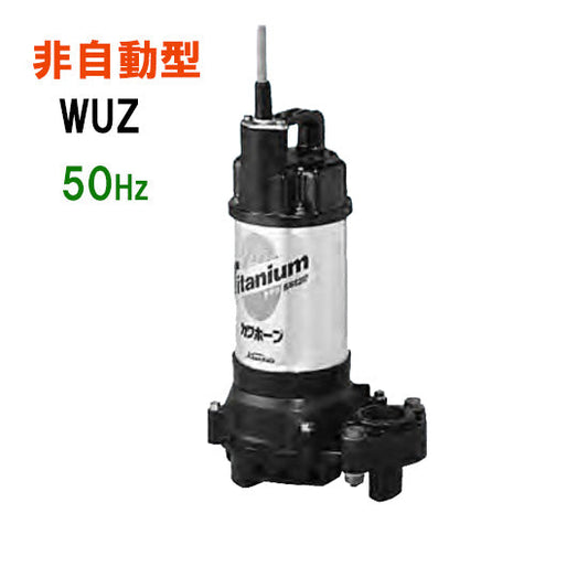 川本ポンプ カワホープ WUZ2-655-3.7 三相200V 50Hz 非自動型 海水用チタン製水中ポンプ 代引不可 同梱不可 送料無料 北海道・沖縄・離島は別途