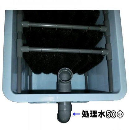 1〜3tの池・水槽用濾過槽 + 日立 ハンディポンプ CB-P80X 同梱不可送料無料 但、一部地域除