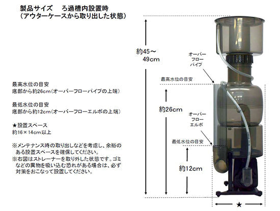 カミハタ 海道達磨プロテインスキマー 海水専用 送料無料 2点目より400円引 同梱不可 – 大谷錦鯉店