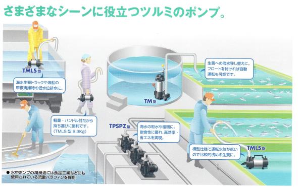 鶴見製作所 海水用 水中チタンポンプ 50TM21.5 三相200V 60Hz 非自動型 代引不可 同梱不可 送料無料 北海道・沖縄・離島は別途 水中ポンプ