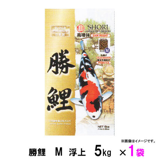 新処方 日本動物薬品 勝鯉 M 浮上 5kg 1袋 送料無料 但、一部地域除 2点目より600円引