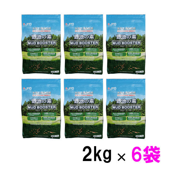 モンモリロナイト粘土粉末 日本動物薬品 野池の素 2kg入×6袋 送料無料 但、一部地域除 同梱不可