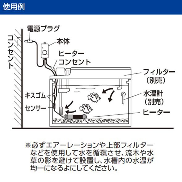 ニッソー プロテクトプラス R-300W ヒーター + サーモスタットセット 送料無料 但、一部地域除 2点目より300円引 – 大谷錦鯉店