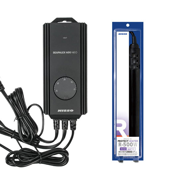 ニッソー シーパレックス600NEO + プロテクトヒーター R-500W 1本 送料無料 但、一部地域除 2点目より200円引