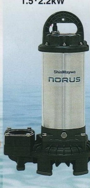 定番商品ShinMaywa 新明和 ノーラス noRUS 水中ポンプ CRS401DT 三相200/220V 中古品 通電OK モーターが回転 ジャンク扱い ポンプ